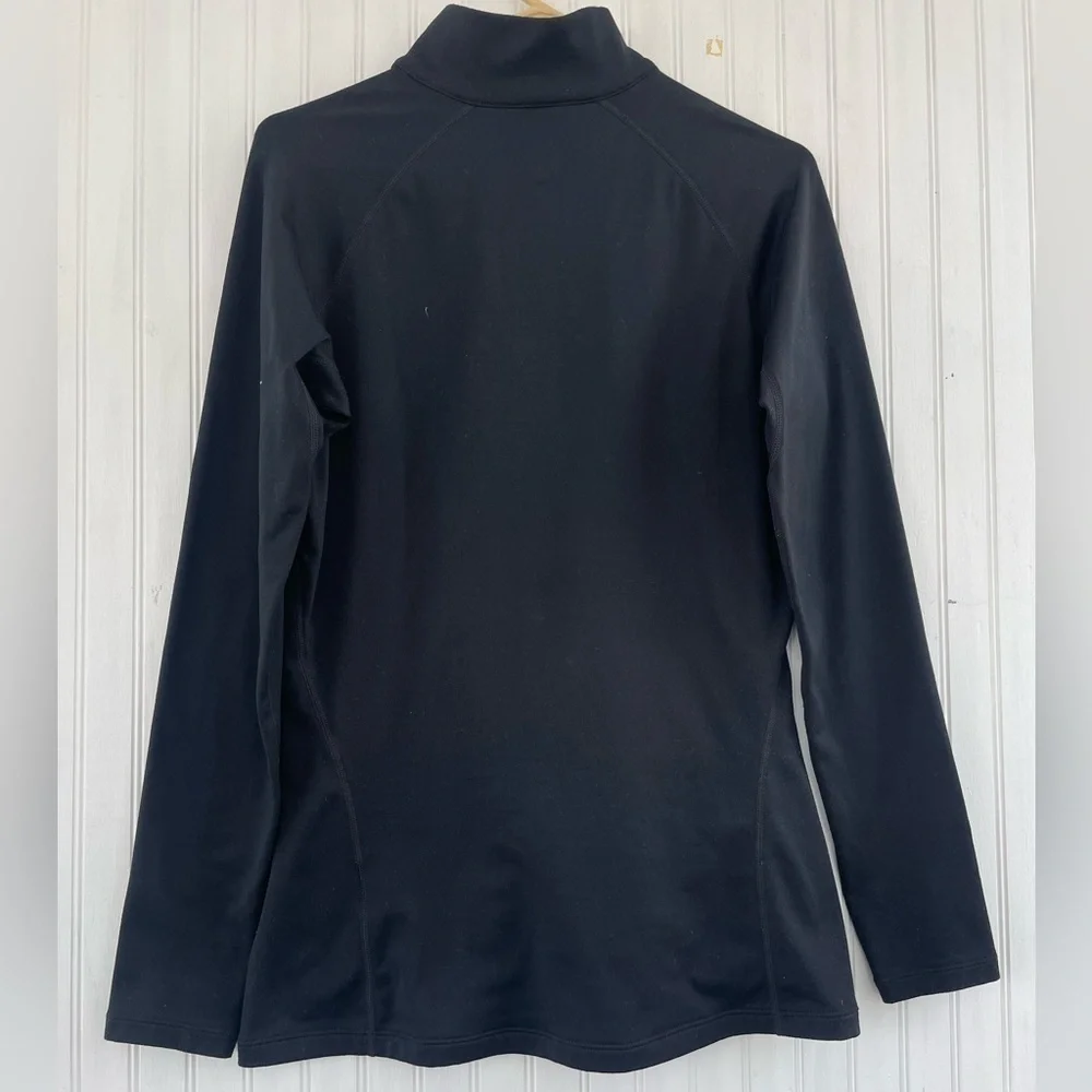 Nike Dri-Fi Women's Black Quarter Zip Pro Combat Fitted Long Sleeve Size Large
